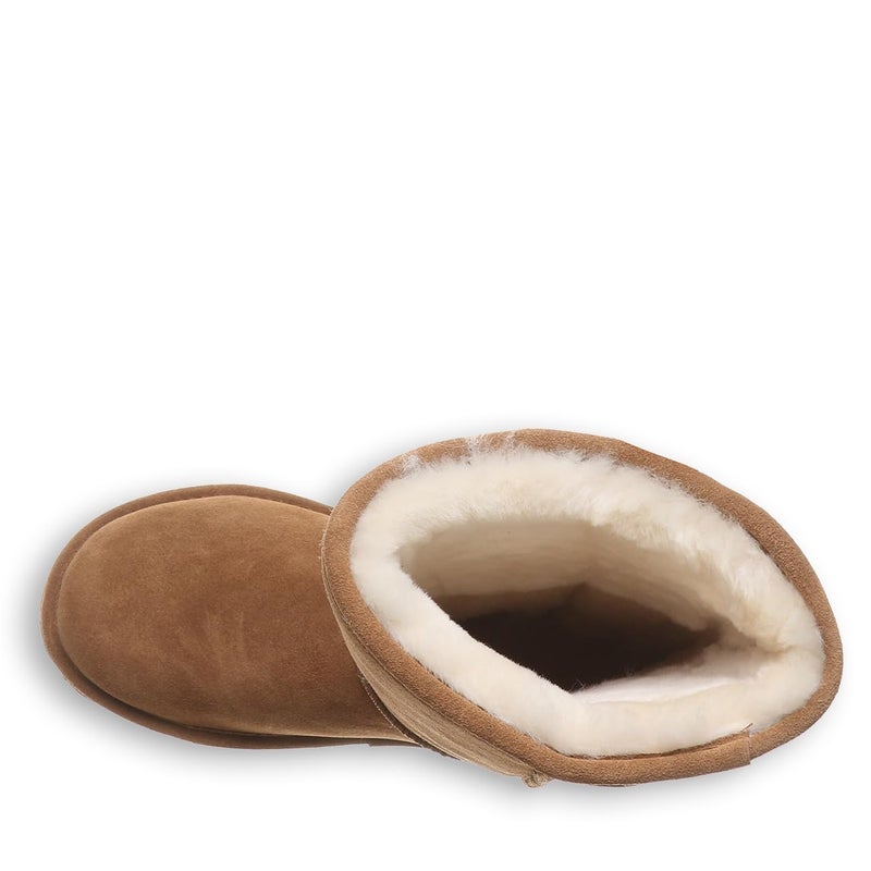 BEARPAW Women's Elle Tall Vegan Hickory Size 10 | Slip On Boots | Comfortable Suede Winter Boot - Image 4